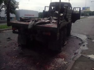 Донецк: Уничтожены два КамАЗа с ополченцами ДНР