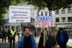 Европейцы выходят на митинги против АТО в Украине