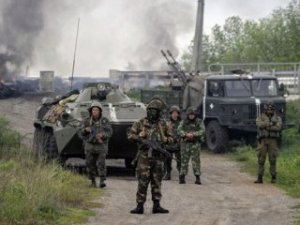 Штурм в/ч в Артемовске, с использованием танков