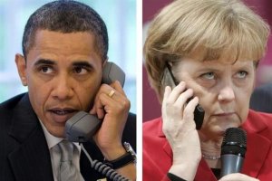Впервые Меркель и Обама решились на открытый диалог после «шпионского сканд ...