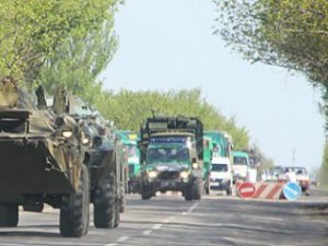 Сегодня колонна военной техники прорвалась в Украину