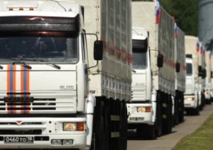 280 грузовиков гуманитарной помощи отправила Россия на Донбасс