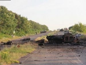 Колонна ополченцев протяженностью 1,5 километра уничтожена вблизи Лисичанска