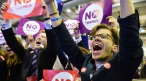 Реакции на шотландский референдум в фотографиях