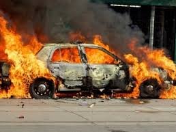 Калининградские подростки угнали и сожгли автомобиль Volkswagen
