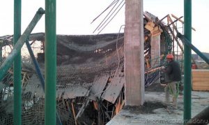 В Ростове на стройплощадке «МЕГАМАГА» рухнула плита – она едва не раздавила трех человек