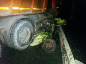 КАМАЗ раздавил двух пассажиров Matiz на подъезде к Ставрополю