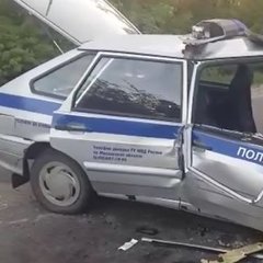 Смертельное ДТП в Подмосковье: Mazda протаранила машину полиции