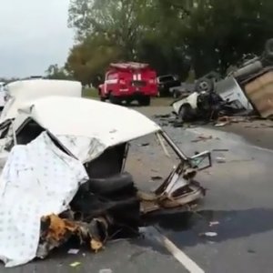 В ДТП на Кубани машину разорвало на части – погиб водитель