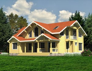 Компания «Доминант» презентовала новый проект дома выполненного стиле русской усадьбы