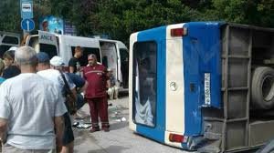 В Ялте при столкновении автобуса и “Газели” пострадали девять человек