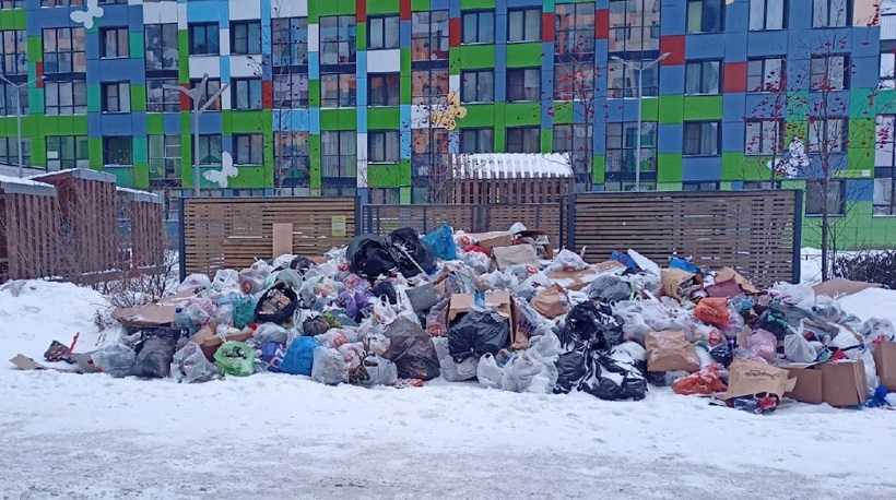 Депутат Грудин с активистами пожаловался на кучи неубранного мусора в Петербурге
