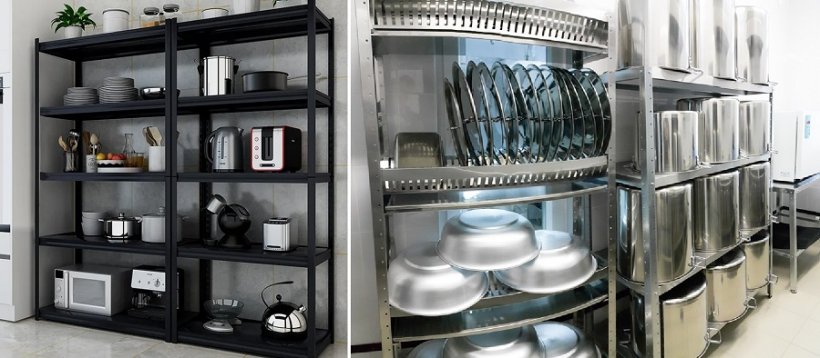 Применение стеллажей из нержавеющей стали на кухне: стиль, удобство и практичность в одном сочетании