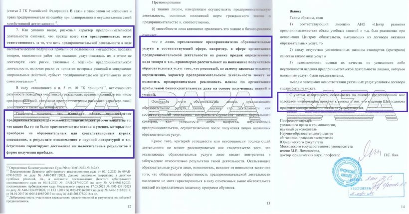 Экспертиза профессора кафедры уголовного права МГУ показала, что Аяз Шабутдинов не занимался мошенничеством