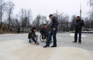 Площадка – зона для занятий инвалидов в «Останкино» позволит маломобильным группам людей заниматься спортом
