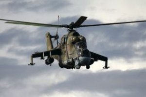В небе Славянска снова сбит военный вертолет