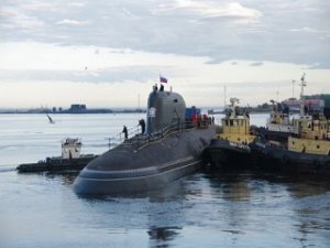 На вооружении  ВМФ России появилась подводная лодка нового образца К-560  “Северодвинск”