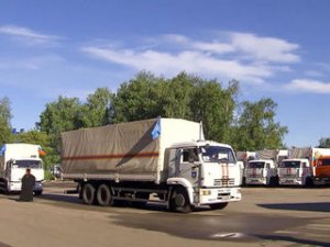 Гуманитарный конвой из РФ прибыл в Луганск