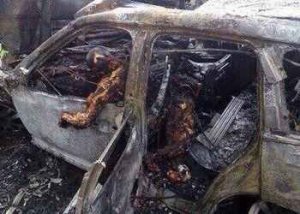 Жуткая авария в Северной Осетии: в машине заживо сгорели 6 человек