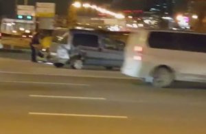 Машина ГИБДД разбилась в аварии на Кутузовском проспекте в Москве
