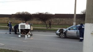 ДТП в Севастополе: движение транспорта парализовано