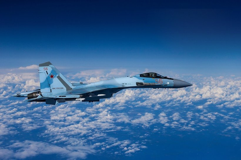 Российский Су-27 столкнулся с американским БПЛА рядом с Крымом