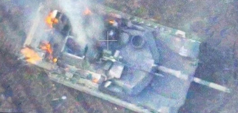 Американский танк M1 Abrams уничтожен на авдеевском направлении. Первый за СВО