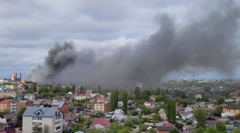 В Воронеже крупный пожар. Горит машиностроительный завод «Эникмаш-В»