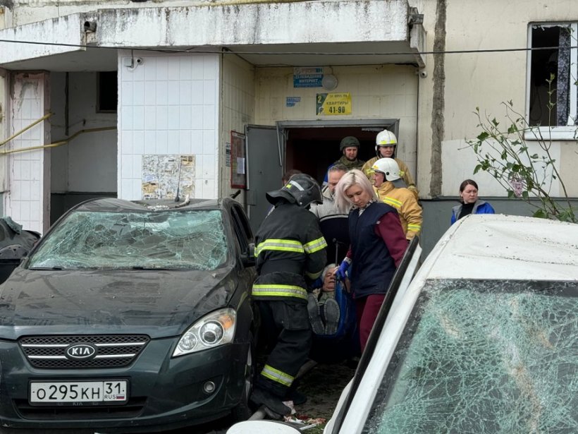 В Белгороде жилой дом обрушился в результате атаки ВСУ