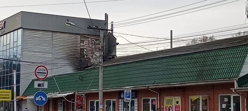 Последствия пожара на Центральном рынке в Симферополе. Эксклюзивные кадры