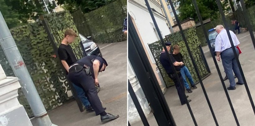 Поджигателя военкомата поймали с поличным в Москве. У парня загорелась рука в момент преступления