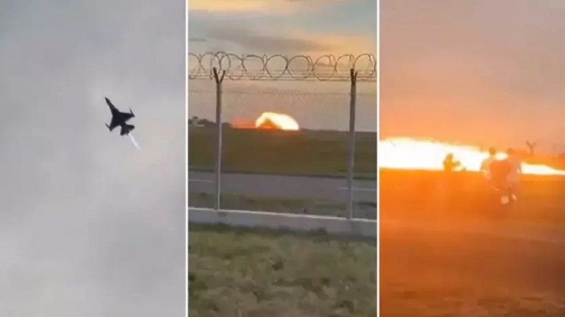 Аэропорт польского Радома закрыли после падения военного самолета F-16