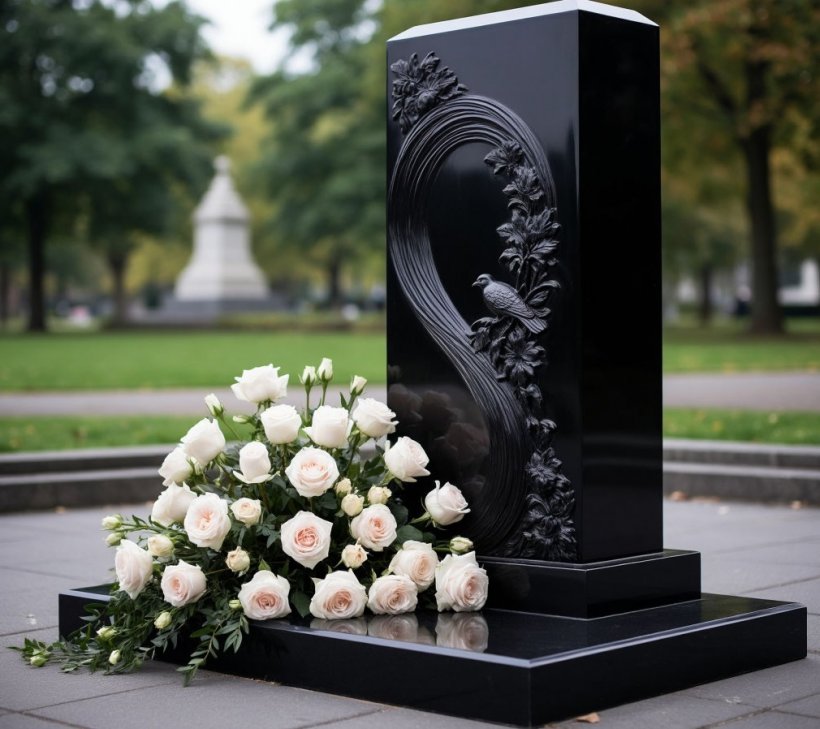 Черный гранит в мемориальном искусстве — почему это эталон памяти