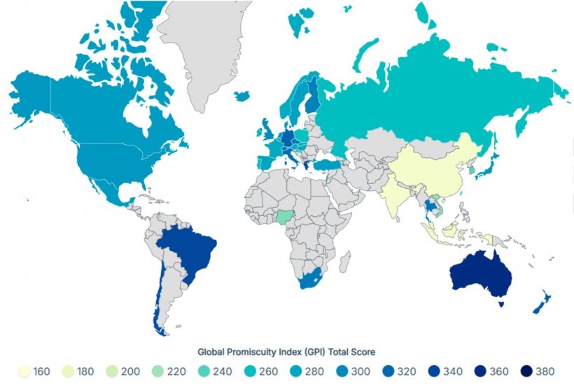 России определили 32-е место в рейтинге по уровню беспорядочной половой жизни