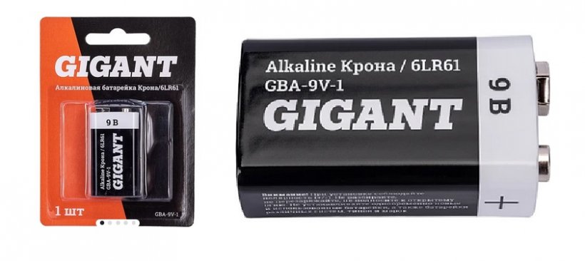 Батарейки «Крона» 9 V: надежность в компактном формате